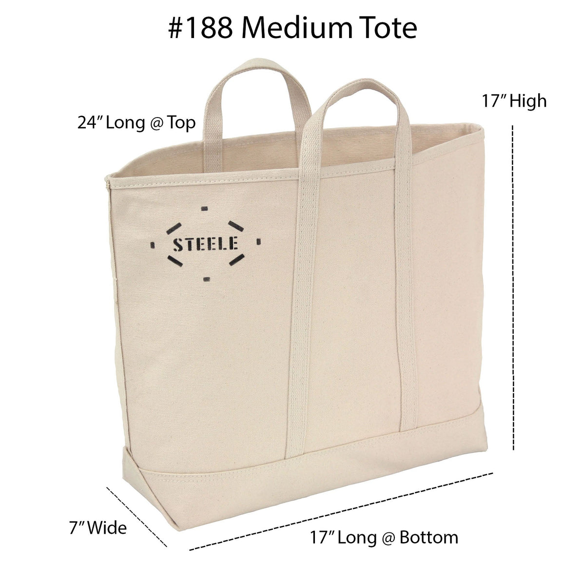 Bolso tote de lona natural Steele Canvas Basket Corp - Mediano– - Ahora disponible en MTN Shop EE. UU.