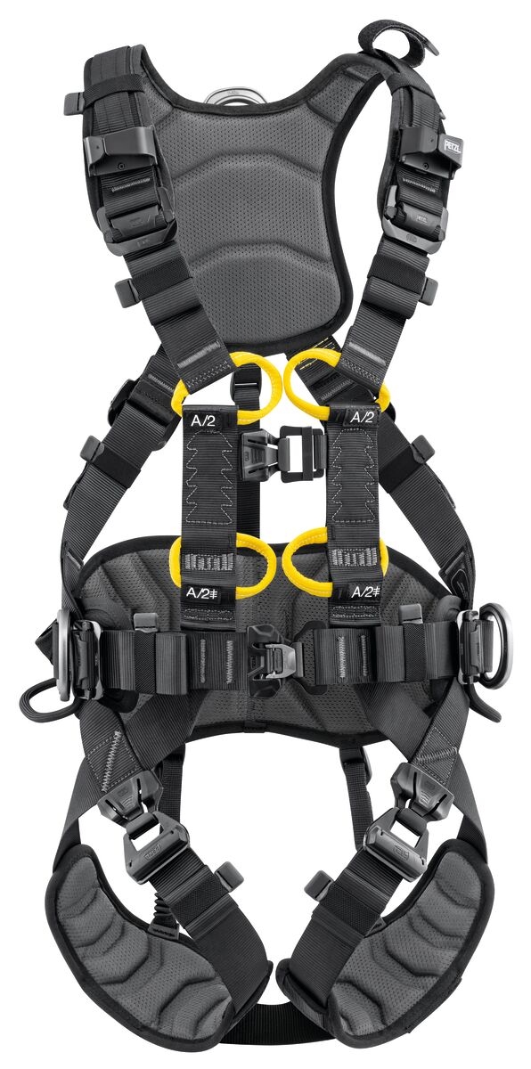 Petzl VOLT International Version fall-arrest and work positioning harness front view