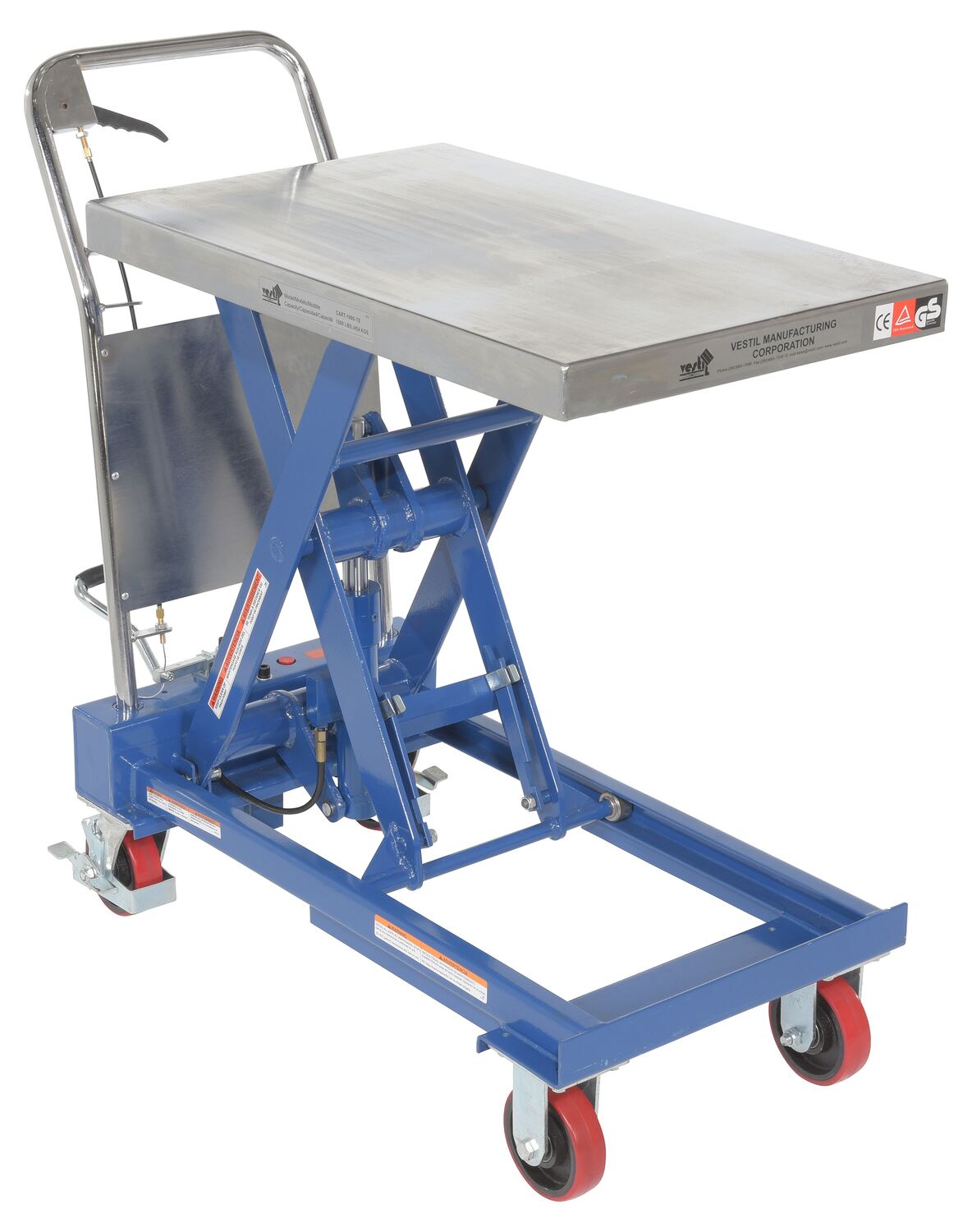 Carros elevadores hidráulicos de Vestil Manufacturing Corp– – Ahora disponibles en MTN Shop US.