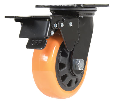 Vestil Manufacturing Corp Poly On Poly Casters (Orange)– – Now available at MTN Shop US.