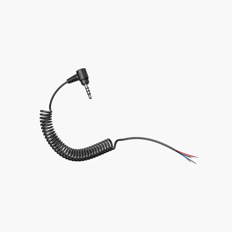 Sena 2-Way Radio Cable open end variant with bare wire termination on white background - imagen 7