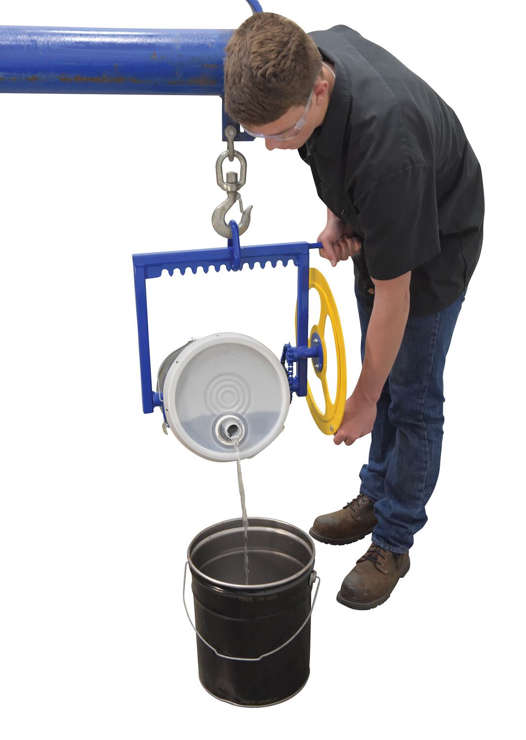 Vestil Manufacturing Corp Hoist Mounted Pail Carrier / Rotator– – Now available at MTN Shop US. - imagen 3