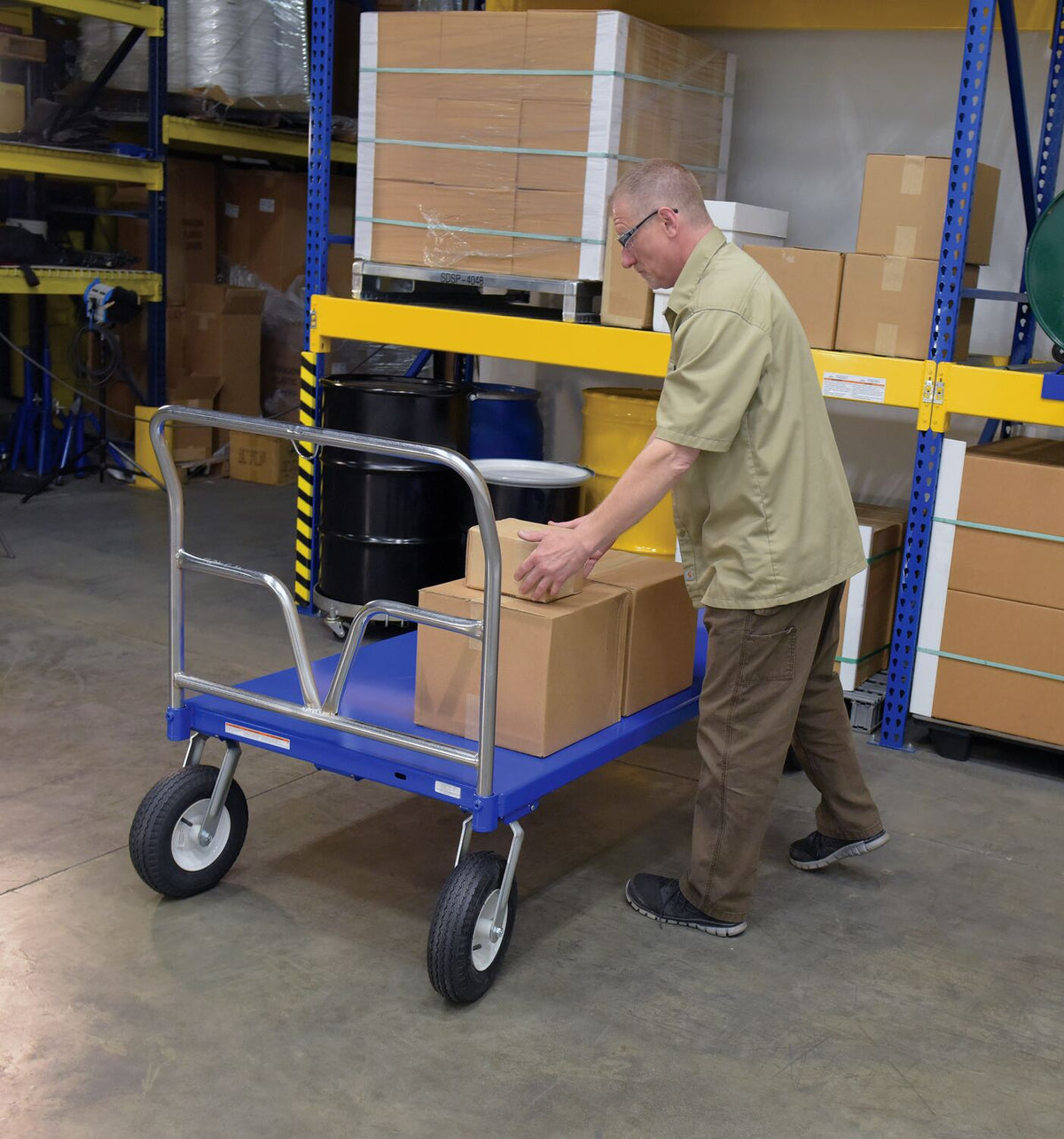 Vestil Manufacturing Corp Pneumatic Tire Steel Platform Trucks– – Now available at MTN Shop US.