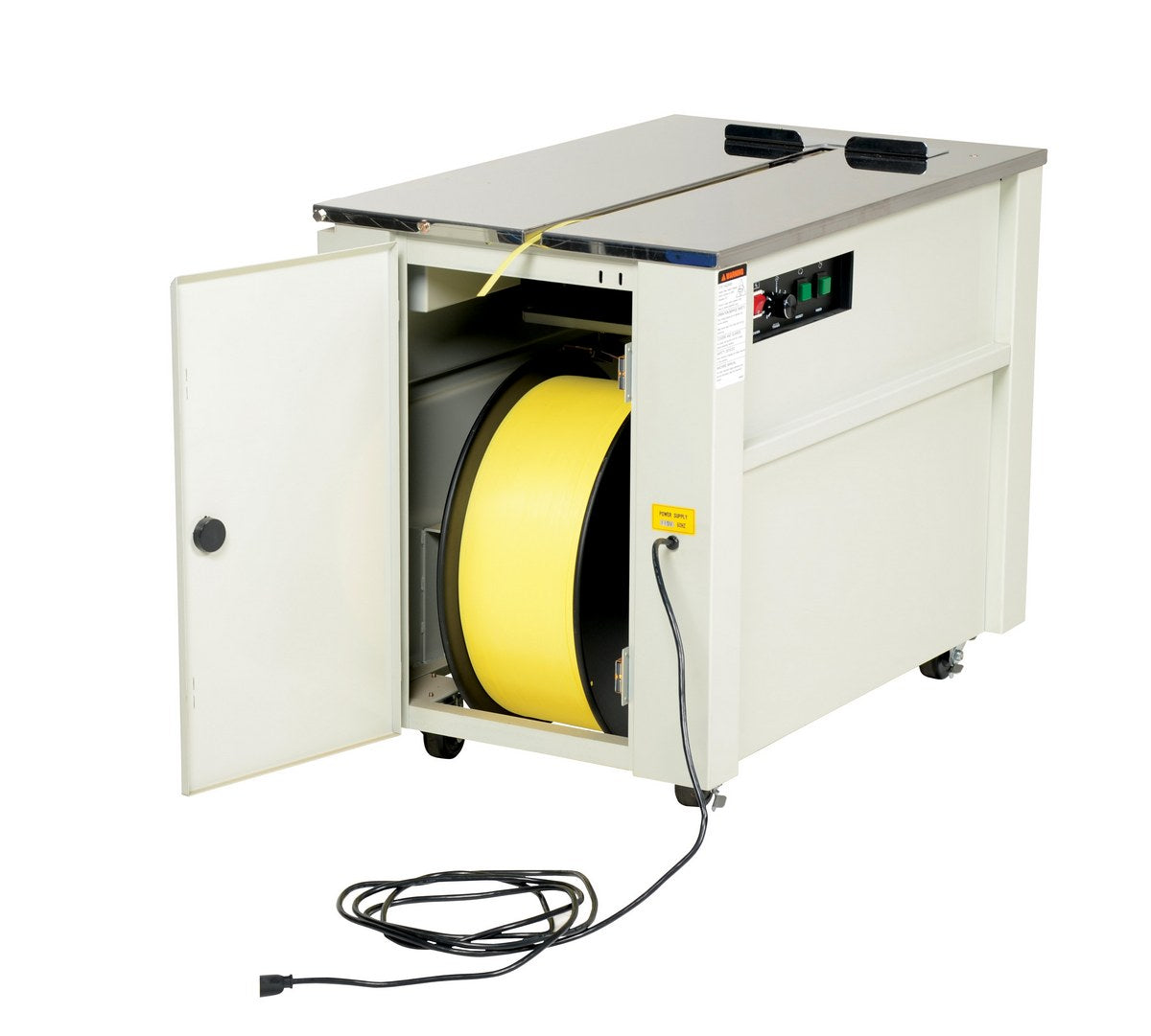 Máquina flejadora semiautomática Vestil Manufacturing Corp– – Ahora disponible en MTN Shop US.