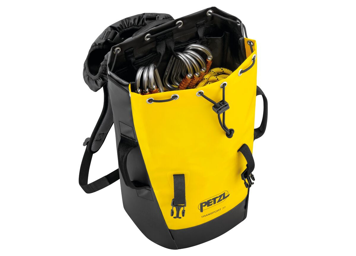Mochila espeleología duradera Petzl Transport 30L amarilla - imagen 5