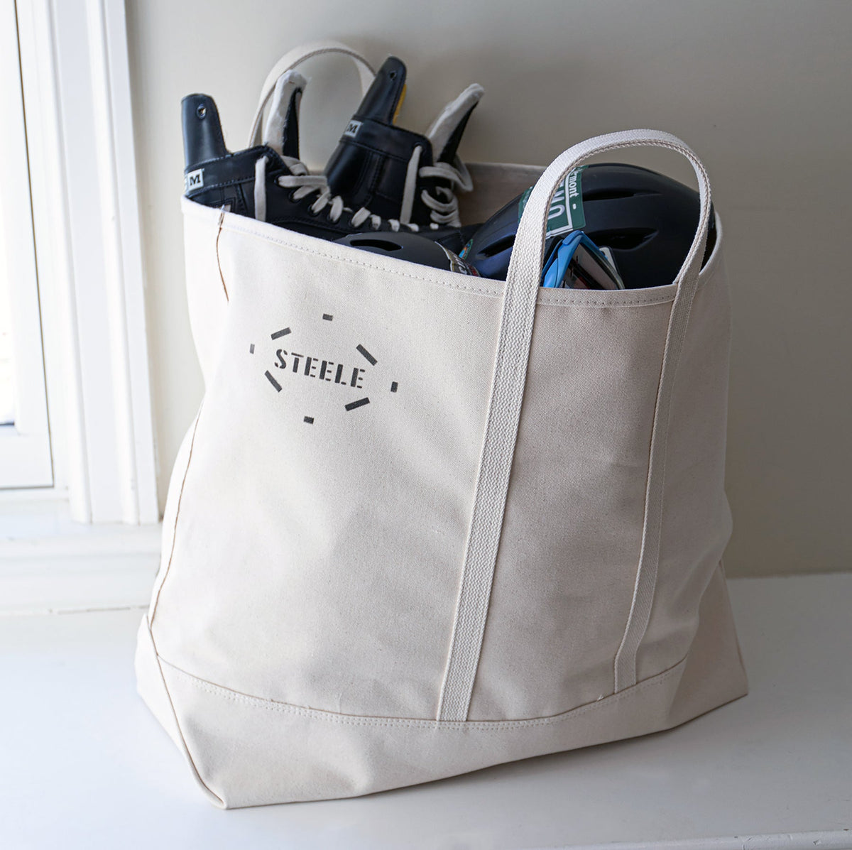 Bolso tote de lona natural Steele Canvas Basket Corp - Grande 5 "– – Ahora disponible en MTN Shop EE. UU.