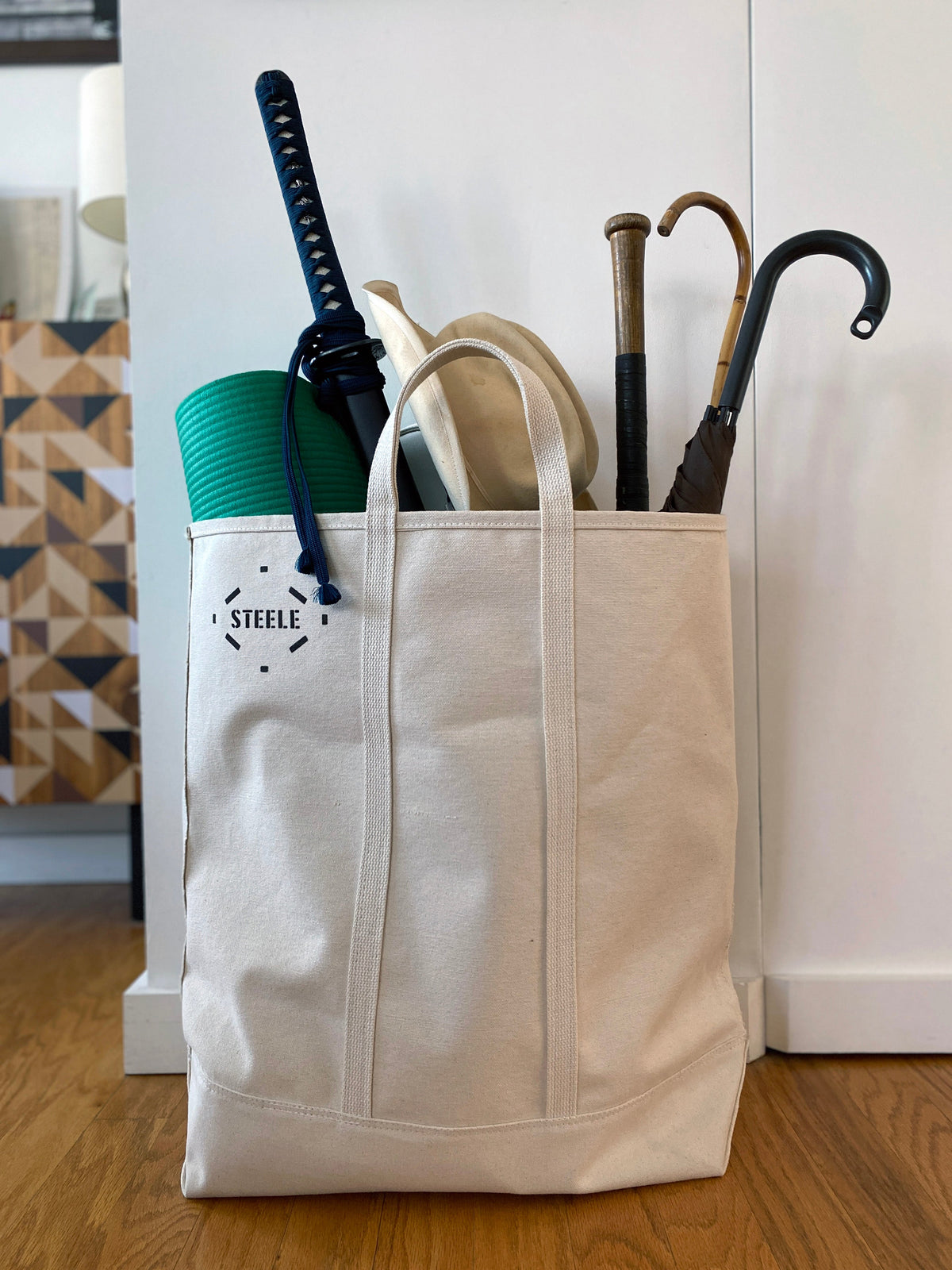 Bolso tote de lona natural Steele Canvas Basket Corp - Alto 5 "– – Ahora disponible en MTN Shop EE. UU.