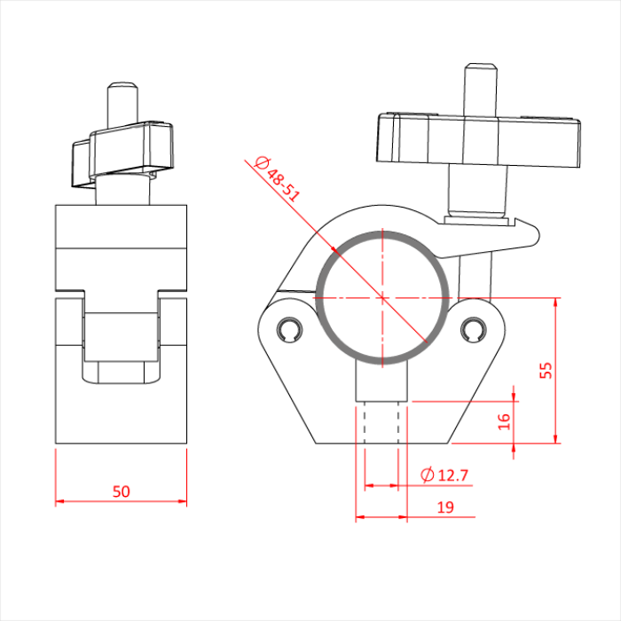 Doughty Clamp with Easy Grip Handle - imagen 3