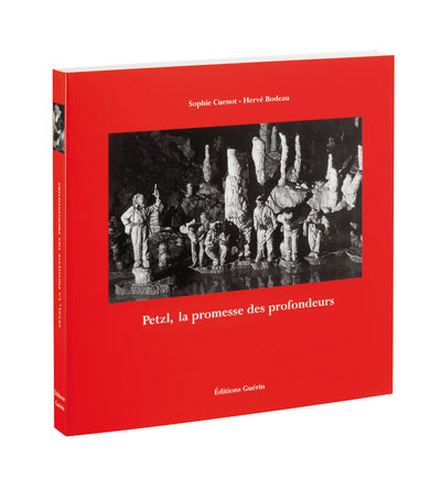 Portada de 'El libro Petzl' que presenta la historia de la marca y sus innovaciones.