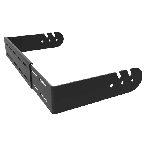 Adaptive Technologies Group AJ adjustable width speaker mount, black U-shaped bracket with slotted arms