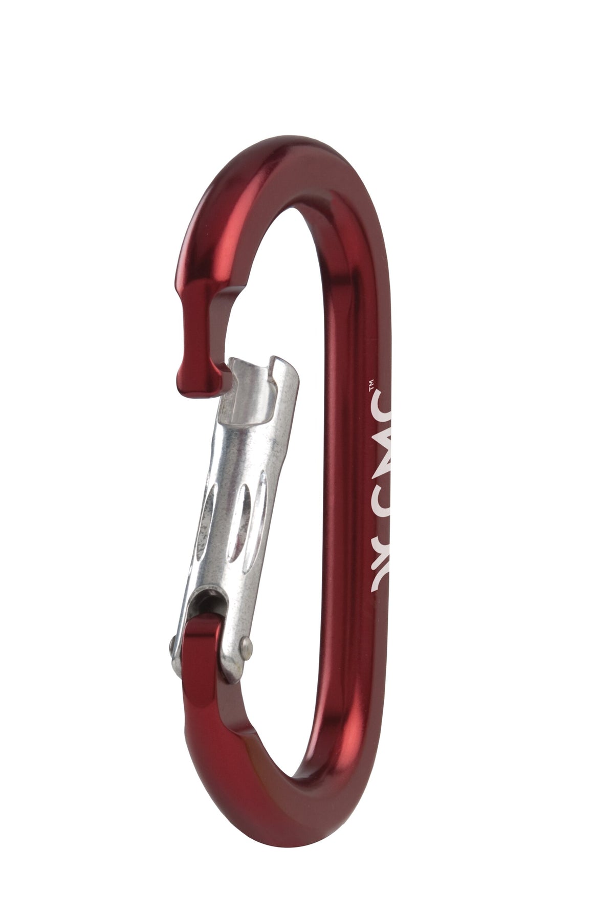 CMC Aluminum Oval Carabiner, aluminium oval locking carabiner for rigging, shown in use - imagen 7