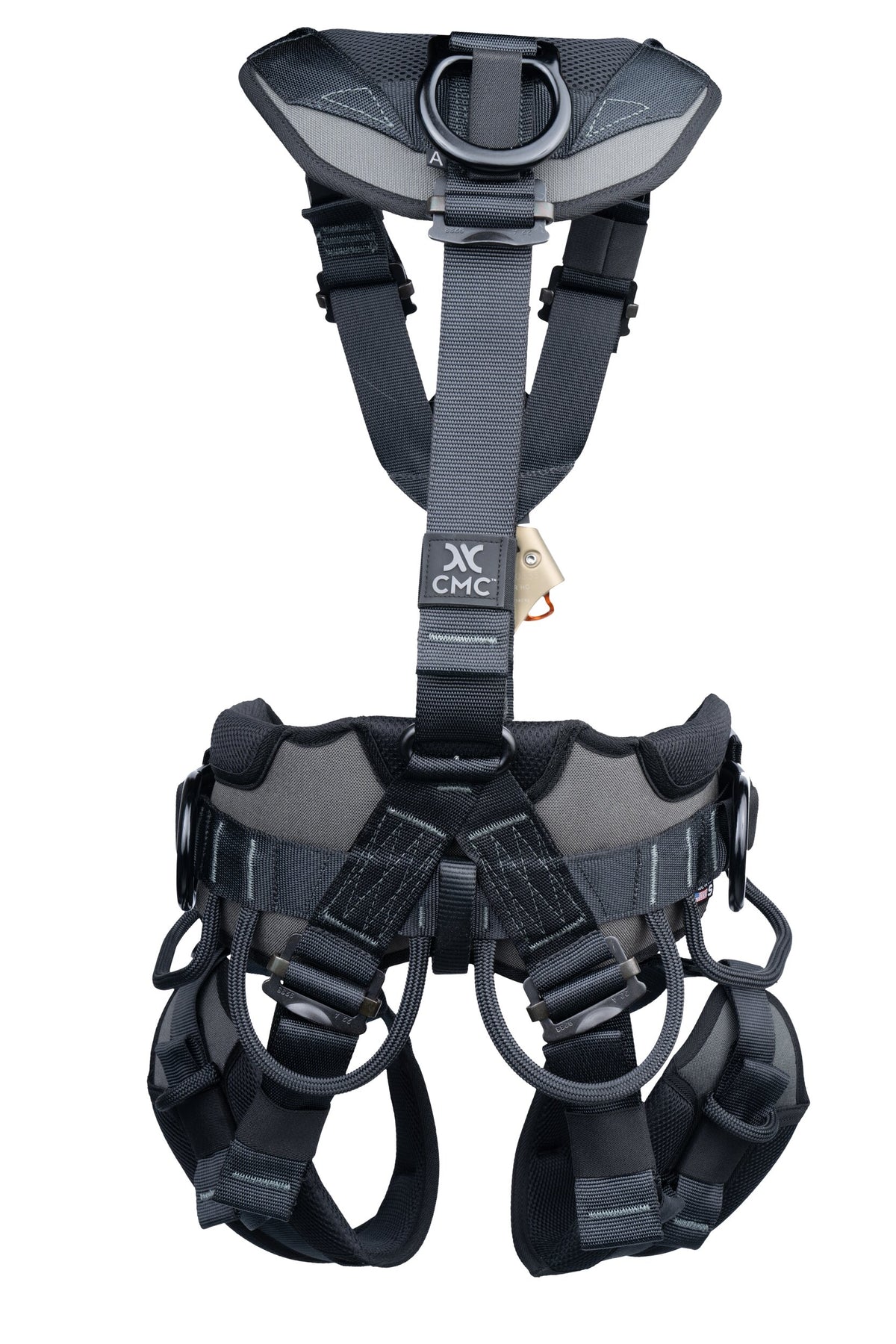 CMC ATOM Access Harness, rope access sit harness with padded waist belt, side view - imagen 4
