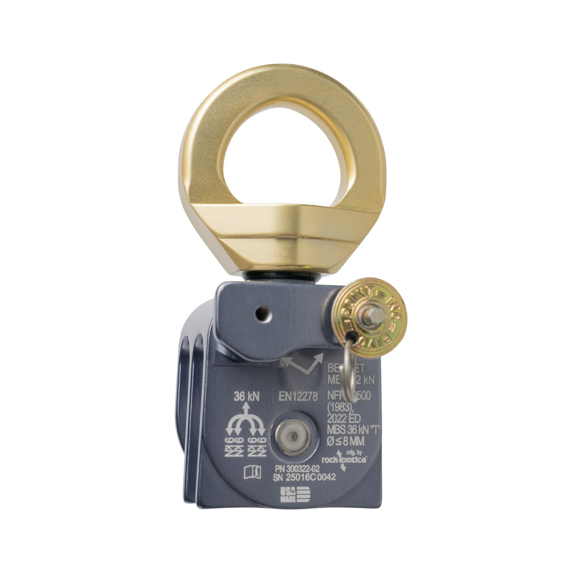 CMC AZTEK Double Pulleys, double sheave pulley for mechanical advantage, shown in use - imagen 7
