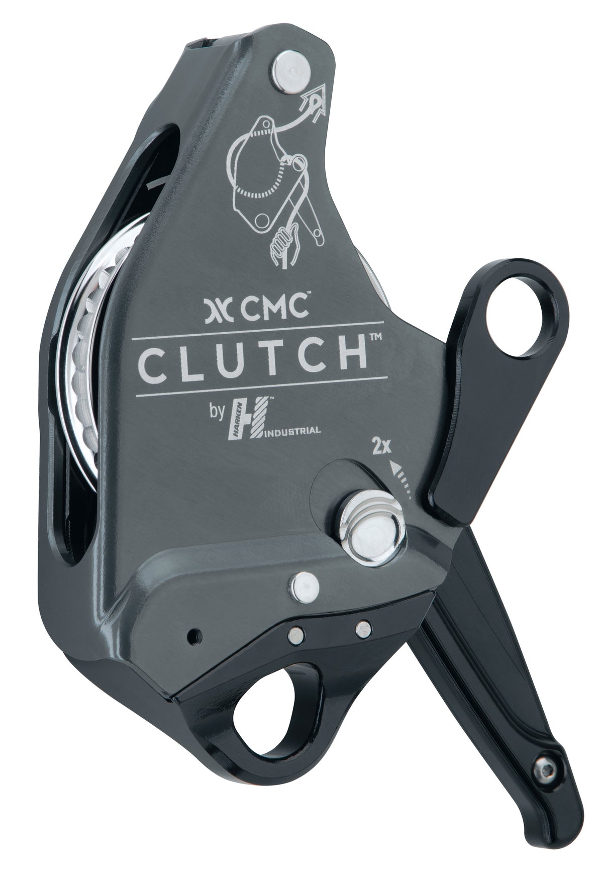 CMC Double CLUTCH Ttrs Kits, twin-tension rope system kit with two CLUTCH devices, side view - imagen 4