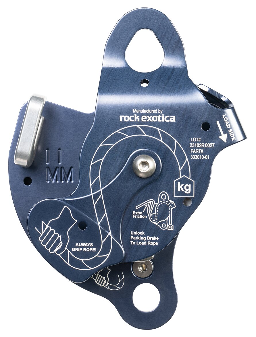 CMC MPD (Multi-Purpose Device), multi-purpose device combining pulley, descender and rope grab, SKU 333010, rear view - imagen 5