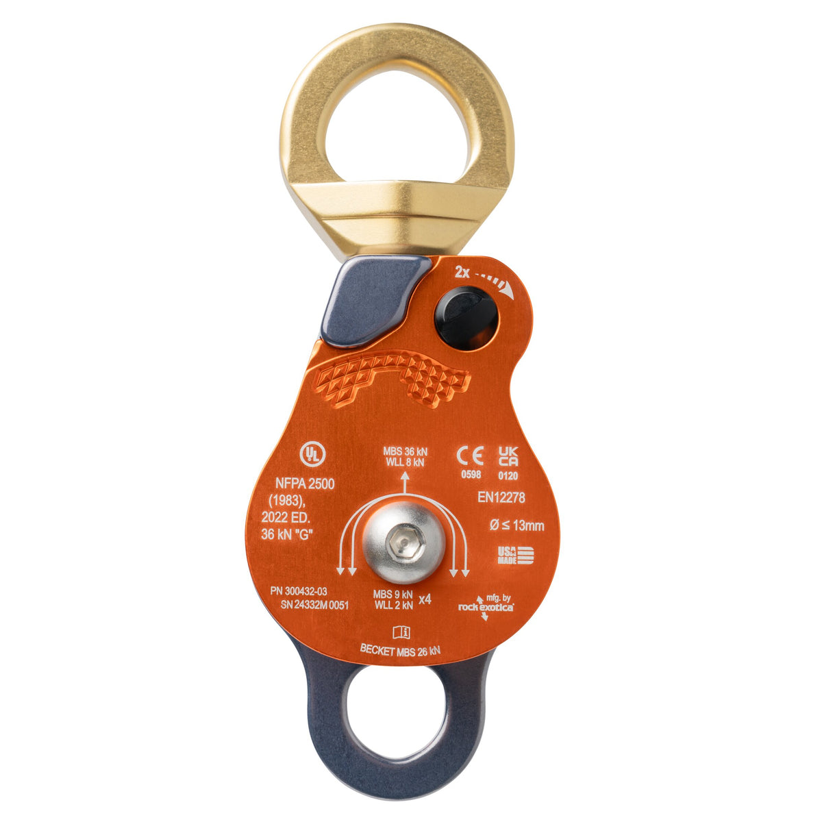 CMC Proswivel Pulleys, rigging pulley with swivel head, SKU 300436, product view 13 - imagen 12