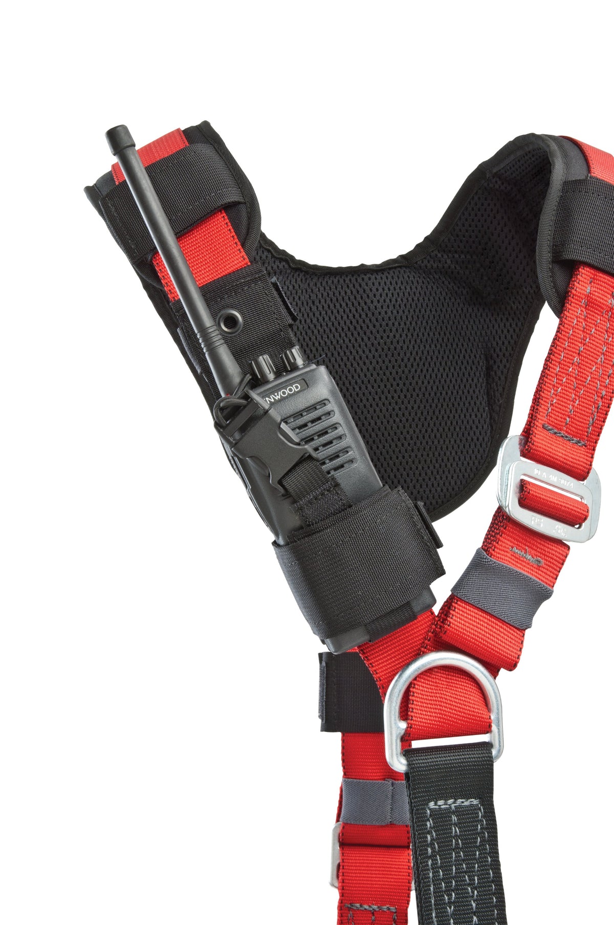 CMC Radio Holster, webbing radio holster for harness or chest rig, alternate view - imagen 2