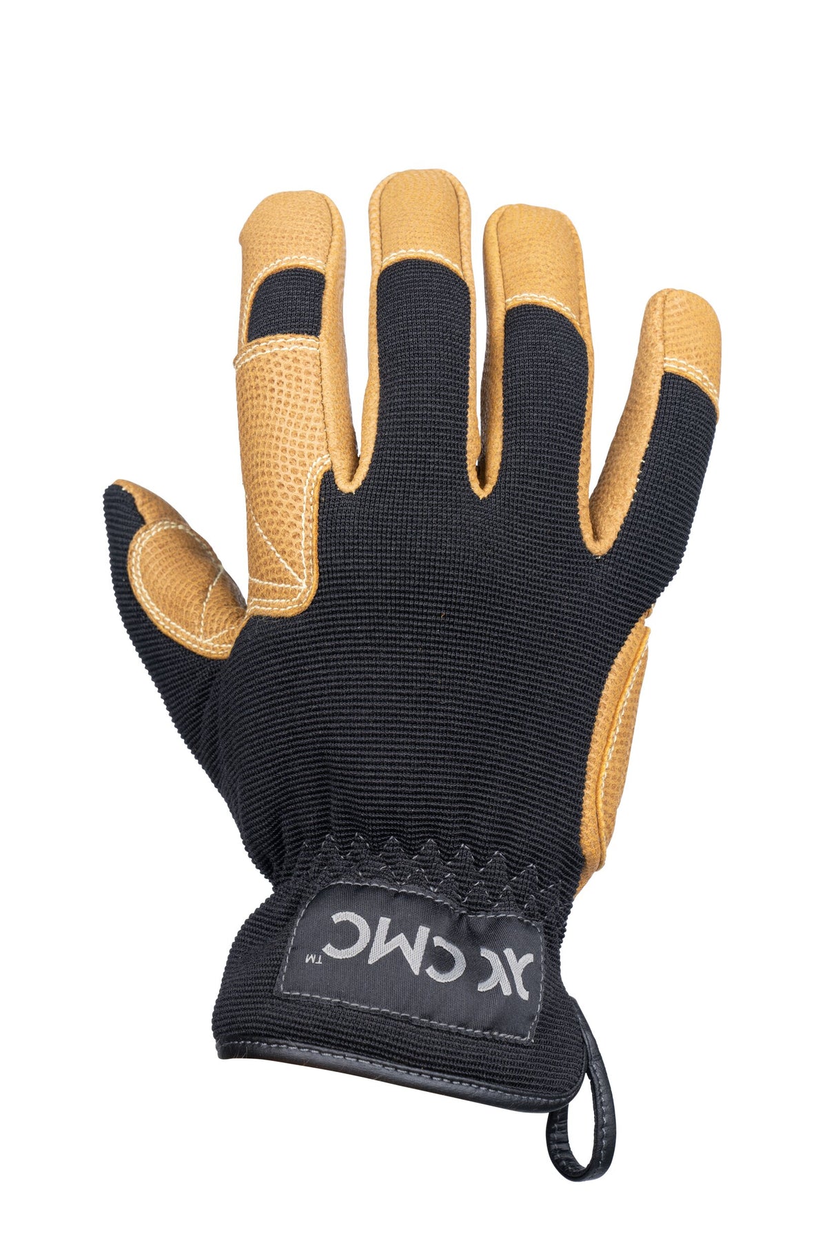 CMC Rappel GT Glove, leather rappelling glove with reinforced palm, close-up detail - imagen 6