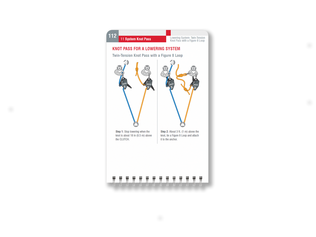 CMC Rope Rescue Technician Field Guide, pocket field guide for rope rescue technicians, detail view - imagen 3