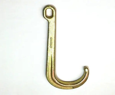 Short J-Hook Forged 5400Lb Wll At 4:1 And Yellow Zinc Chromate Plated