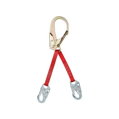 3M™ PROTECTA® PRO™ Web Rebar/Positioning Lanyard with Self-Locking Snap Hooks and Self-Locking Steel Rebar Hook