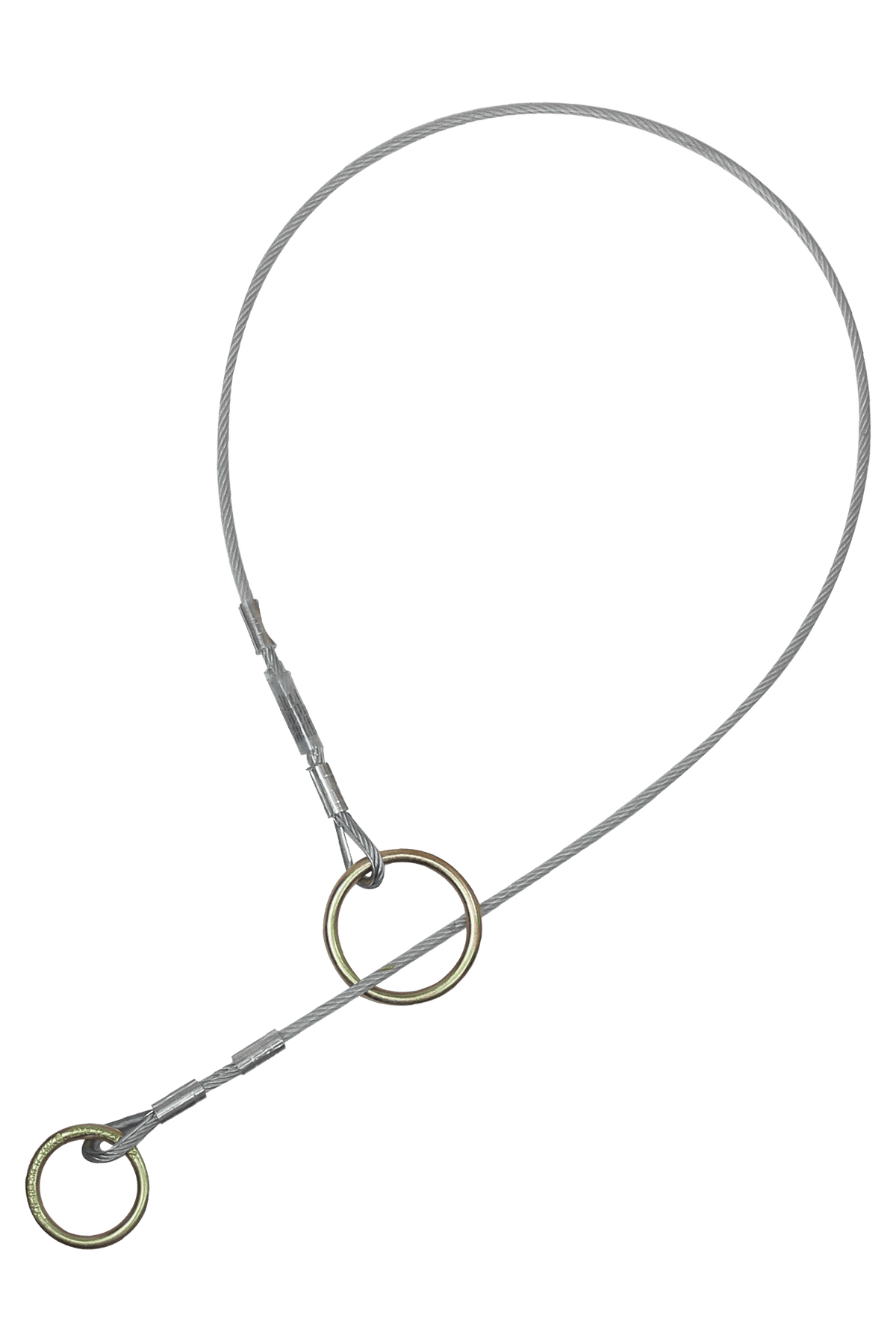 Anclaje de eslinga con cable de acero galvanizado recubierto de vinilo
