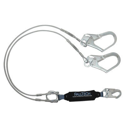 Coated Cable Energy Absorbing Lanyard