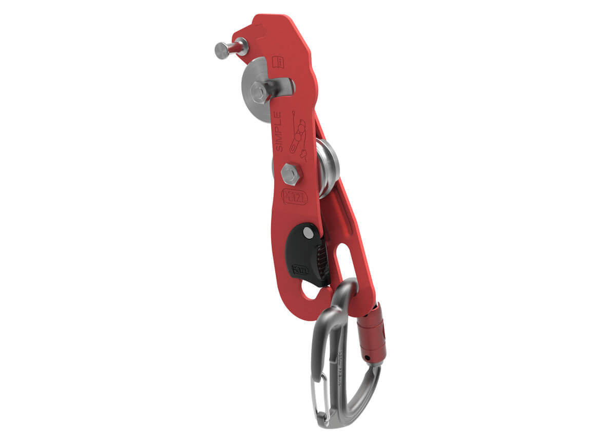 Petzl Descensor SIMPLE - Orificio de conexión alargado