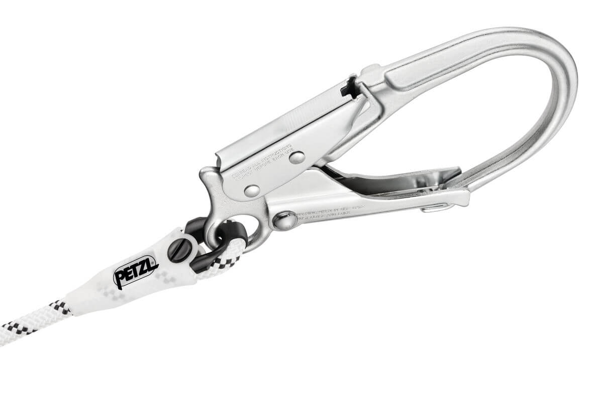 Elemento de amarre ajustable Petzl GRILLON MGO - Conector MGO con gran apertura de puerta