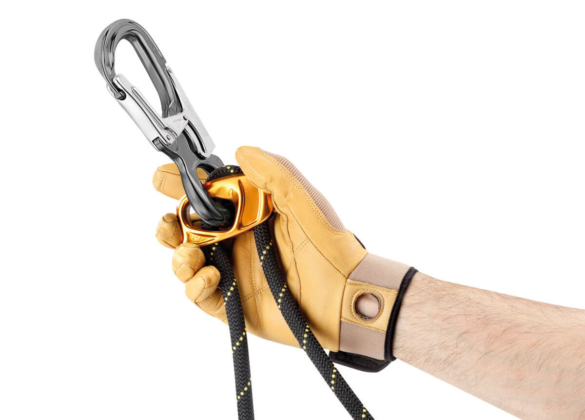 Conector cerrado Petzl EASYHOOK OPEN - Combinación de EASYHOOK OPEN con cordón PROGRESS ADJUST