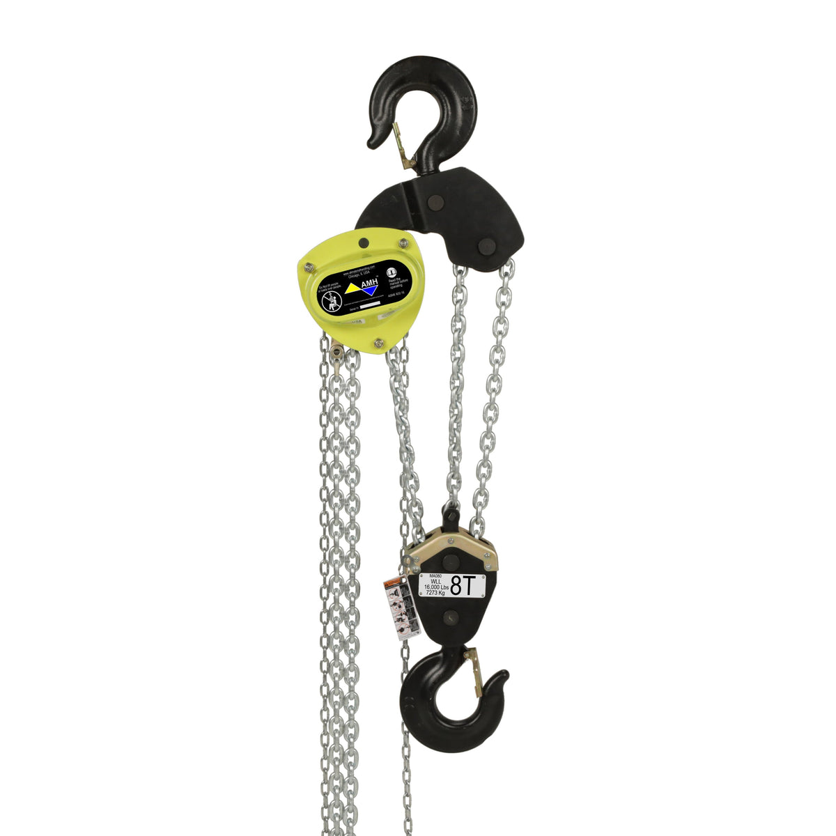AMH Manual Hoist 1t to 8t– The AMH Manual Hoist 1.0t to 8.0t USA Chain is an excellent choice for anyone looking for a reliable and versatile hoist. With its lifting capacity, ease of use, and durability, this hoist can help you increase productivity and efficiency in your workplace, while also ensuring the safety of workers and equipment. – Now available at MTN Shop US. - imagen 9