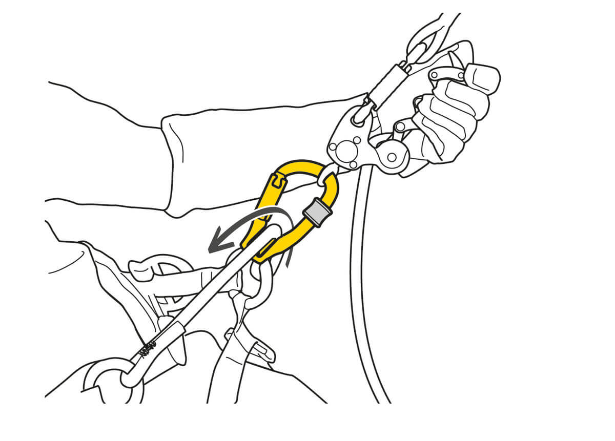 Polea Petzl ROLLCLIP Z con mosquetón TRIACT-LOCK - Se puede utilizar para el cuidado de árboles - imagen 3