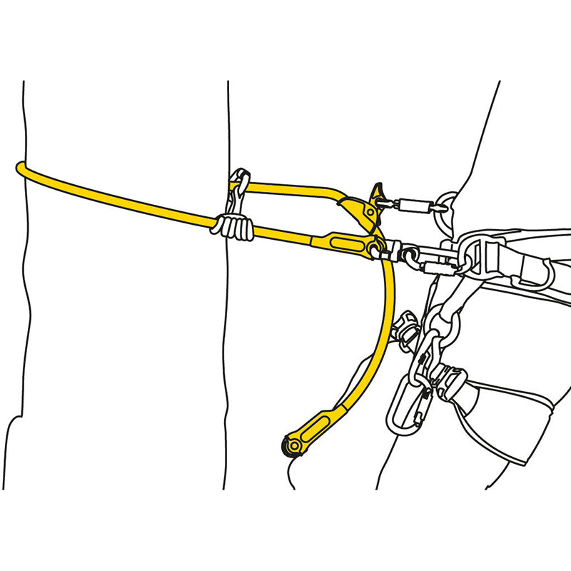 Cordón Petzl MICROFLIP: diseñado para uso en modo doble