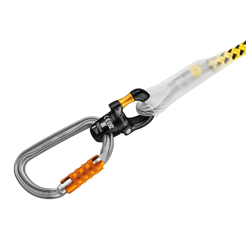 Cordón Petzl MICROFLIP: se puede utilizar con MICRO SWIVEL para evitar torceduras