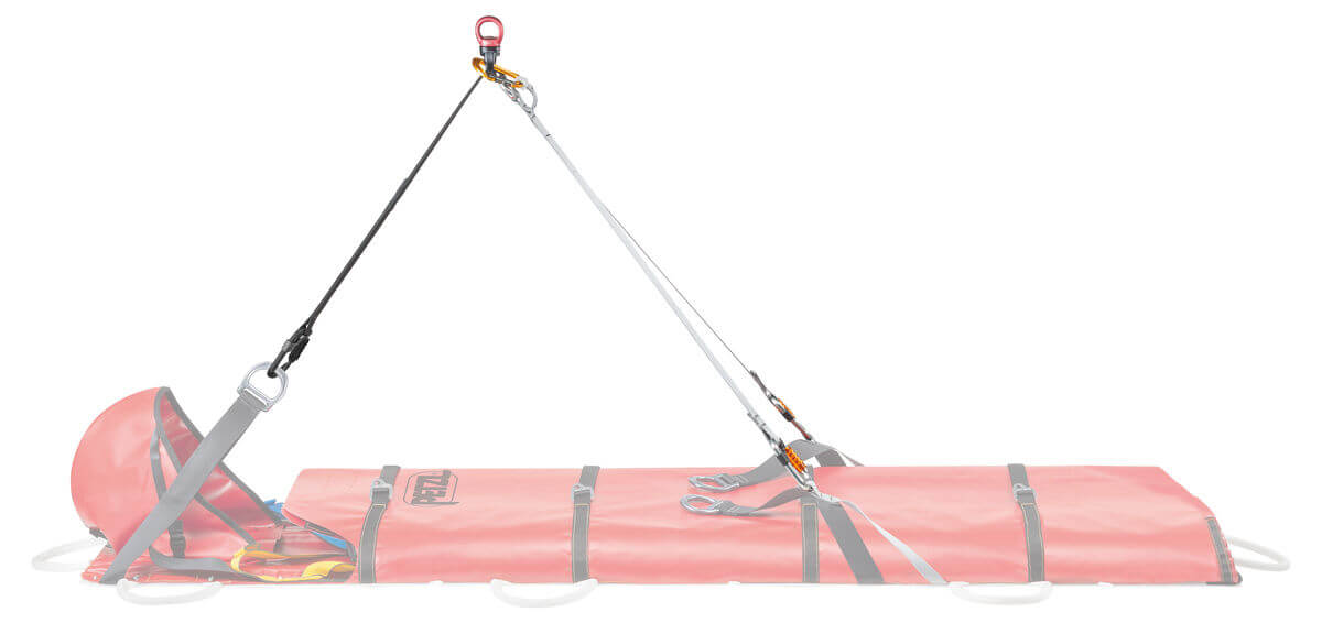Dispositivo basculante Petzl STEF para camilla NEST
