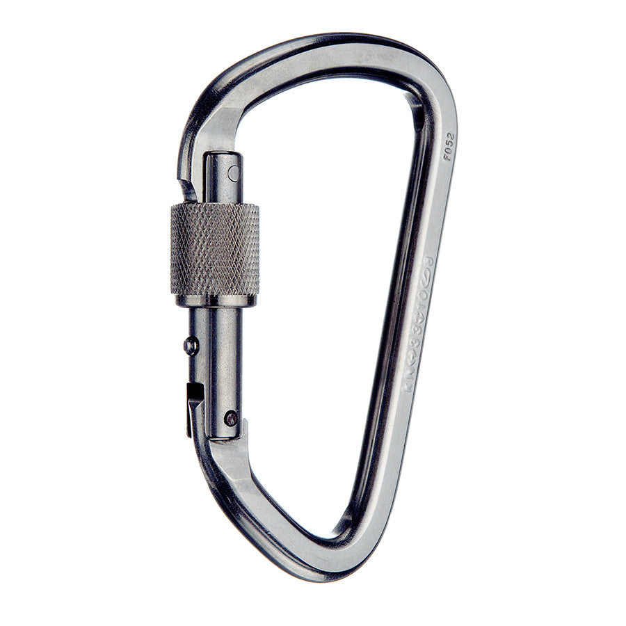 Mosquetón de bloqueo de acero inoxidable PMI SMC Lite: los mosquetones de bloqueo de acero inoxidable SMC Lite son compactos, livianos y los profesionales de rescate en espeleología y montañismo los utilizan con frecuencia. Puerta con cerradura de tornillo: ahora disponible en MTN Shop US.