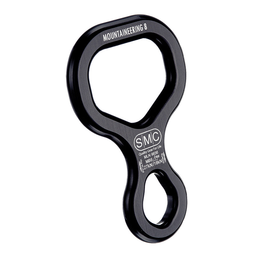 PMI SMC Mountaineering 8– SMC’s Mountaineering 8 descender is easy to rig and operate while wearing gloves. Very smooth action on belay or rappel and works well with single & double ropes – Now available at MTN Shop US. - imagen 3