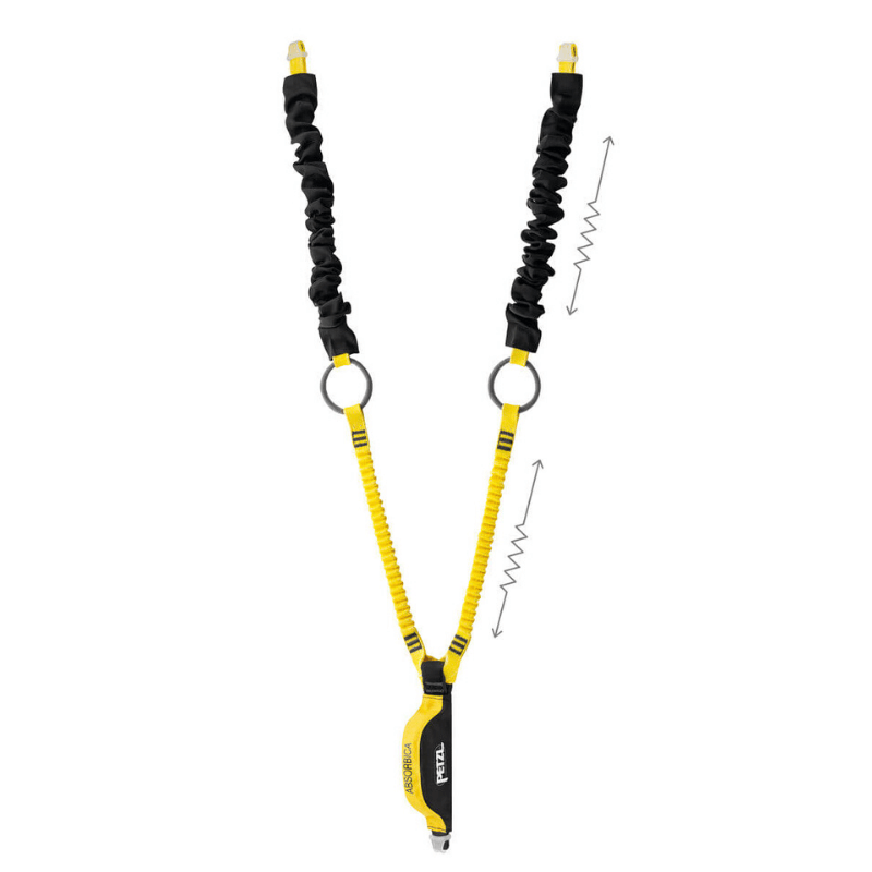 Petzl ABSORBICA-Y TIE-BACK Lanyard - Rear View - imagen 2
