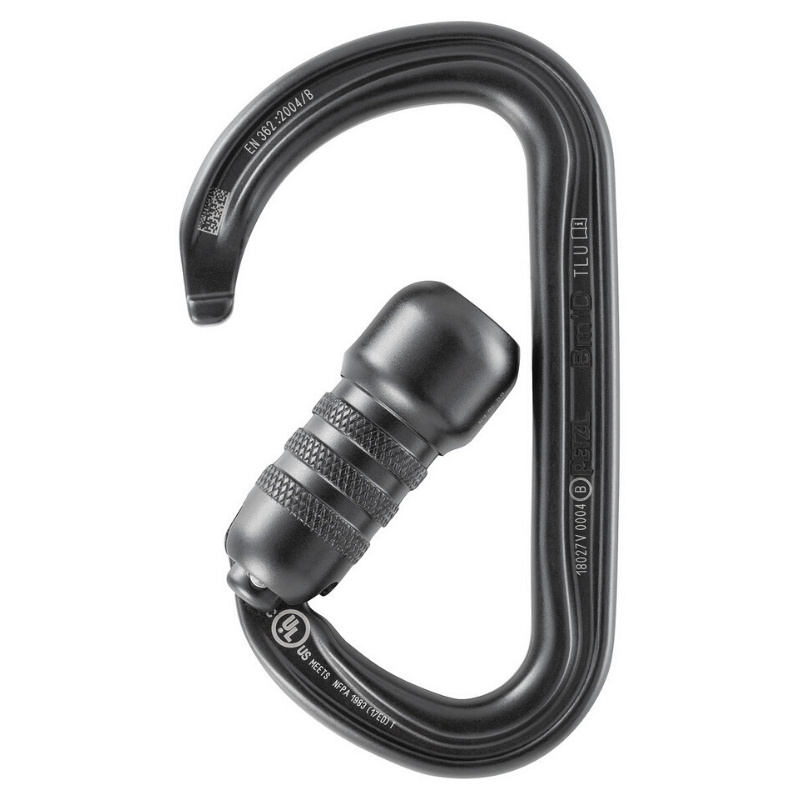 Petzl Bm'D H-Frame Carabiner (Black) - TRIACT-LOCK - imagen 2