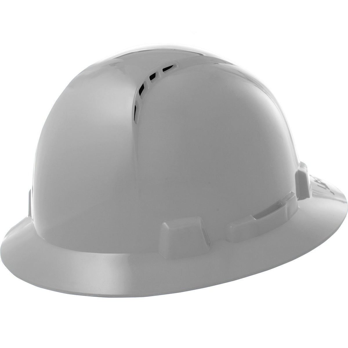 Casco de seguridad para levantamiento: ala completa y ventilación (Briggs); gris