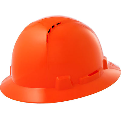 Casco de seguridad para levantamiento: ala completa y ventilación (Briggs); naranja