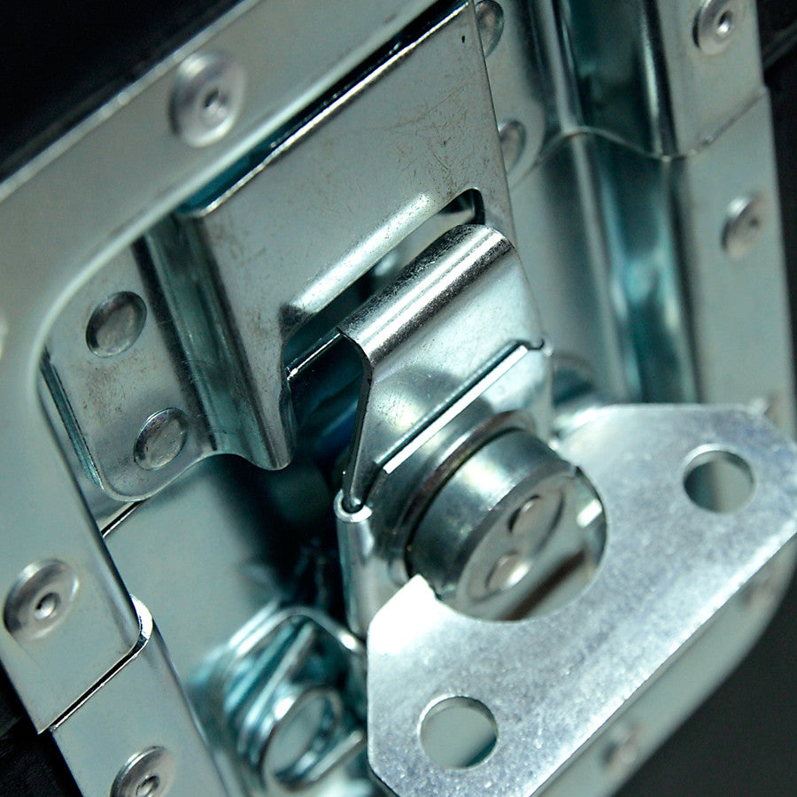 Close-up of a metal lock mechanism