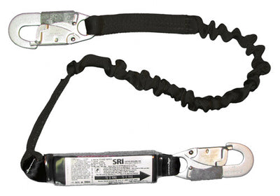 ProPlus Shock Absorbing Lanyard with Locking Hook– A single 6' leg shock absorbing web lanyard. 2 options: A) 2 standard hooks; B) 1 standard hook and 1 oversized hook. – Now available at MTN Shop US.