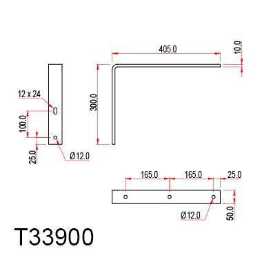 Soporte de pared Doughty - Servicio liviano y resistente - Tienda MTN - imagen 3