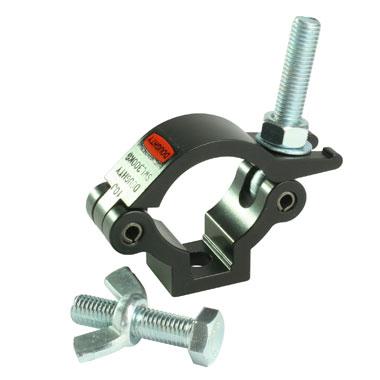 Doughty Slim & Lightweight Hook Clamp(Black) fits ⌀1.9-2'' bar. Supplied by MTN Shop