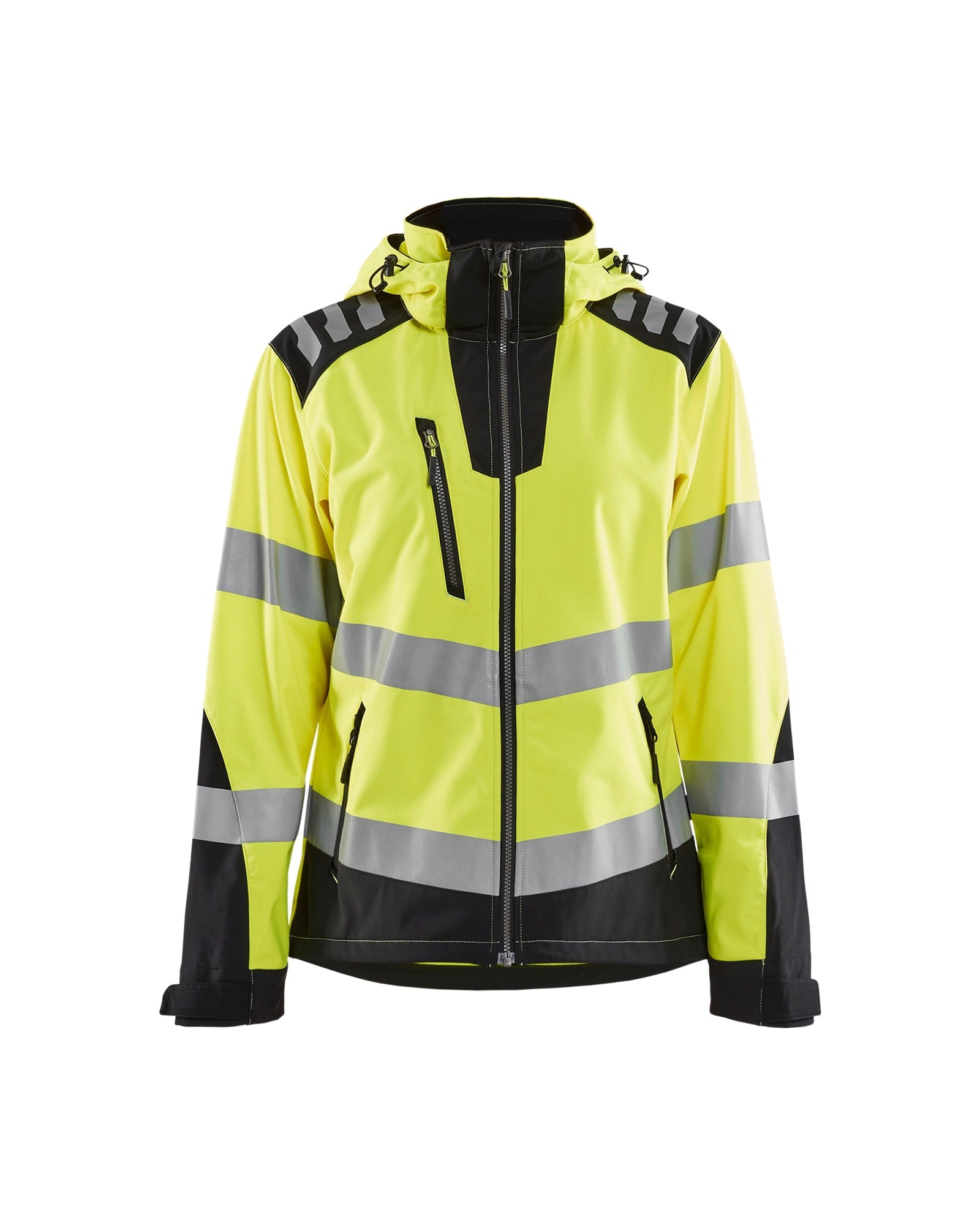 10:55Claude ha respondido: Blåkläder hi-vis softshell work jacket for women in yellow and black for professional workwear and job site safetyBlåkläder hi-vis softshell work jacket for women in yellow and black for professional workwear and job site safety