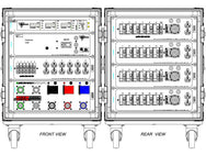 Motion Labs rolling rack PDU with front power meter, 5 wire cam input and thru, and breakered outputs in a shock-mounted ATA case - imagen 8