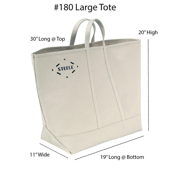 Steele Canvas Basket Corp Natural Canvas Tote Bag - Large 5"– – Now available at MTN Shop US.