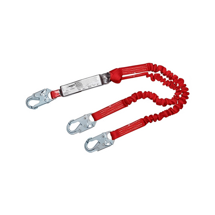3M™ PROTECTA® PRO™ Pack Cordón elástico de amarre 100% con absorción de impactos: El cordón elástico de amarre 100% con absorción de impactos 3M™ PROTECTA® PRO™ Pack ofrece total libertad de movimiento. Cuenta con mosquetones autoblocantes y correas tubulares de poliéster. Disponible con conexión de anclaje de gancho a presión o de barra de refuerzo. Cordón de doble pierna de 6 pies. Compra ahora. – Ahora disponible en MTN Shop US.