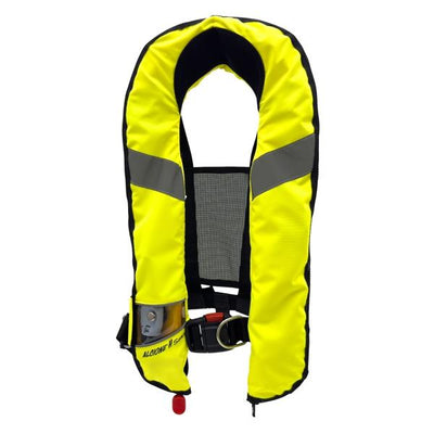 KONG Autolife 150N automatic inflatable life jacket, fluorescent yellow, front view